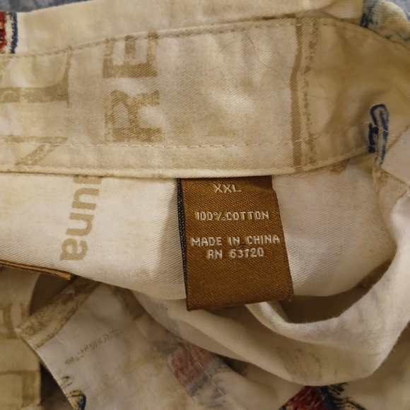 Magellan Men's Fishing Print Button Down Shirt Size XXL - Picture 5 of 9